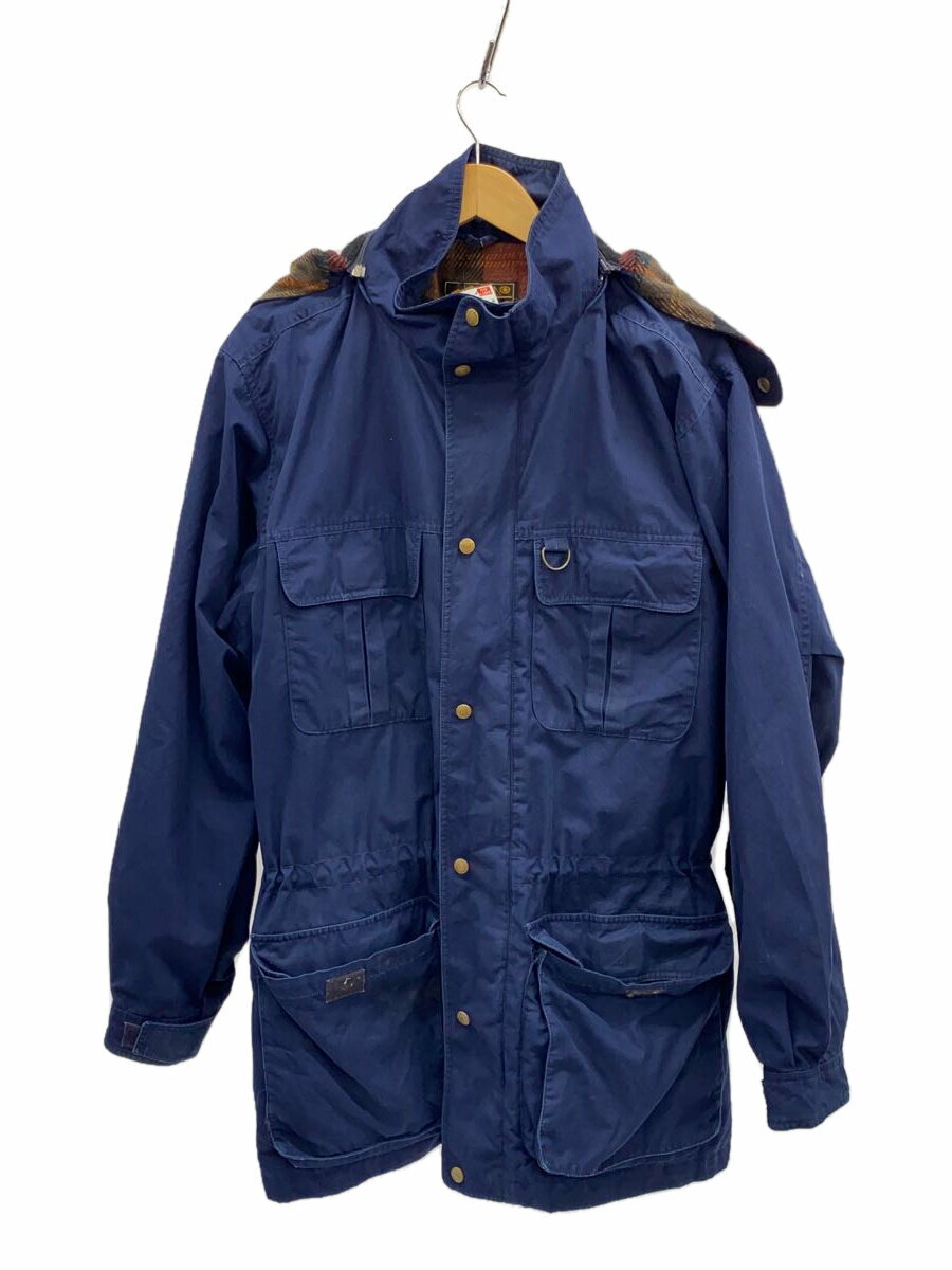 【中古】EDDIE BAUER◆80s/黒タグ/WOOL LINED/マウンテンパーカ/L/ポリエステル/NVY【メンズウェア】