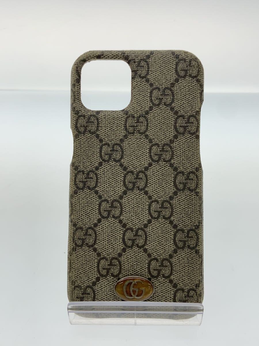【中古】GUCCI◆オフィディア/iPhone13ケース/GGスプリーム/PVC/キャメル/レディース/701330・617664//【服飾雑貨他】