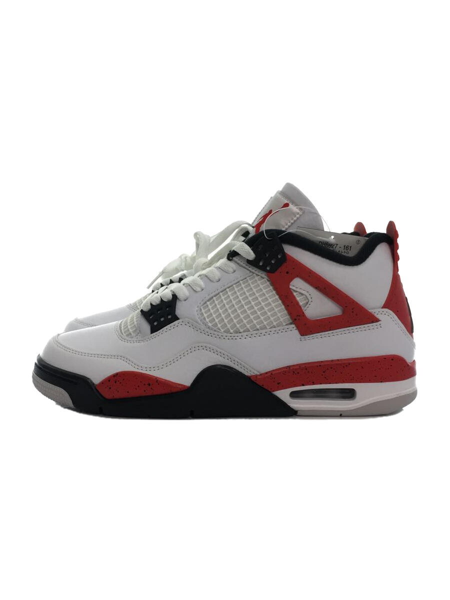 【中古】NIKE◆Air Jordan 4 Retro Red Cement/ハイカットスニーカー/27cm/WHT/DH6927-161//【シューズ】