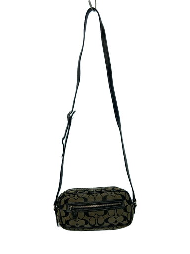【中古】COACH◆ショルダーバッグ_シグネチャー/キャンバス/BRW/総柄【バッグ】 【中古】COACH◆ショルダーバッグ_シグネチャー/キャンバス/BRW/総柄【バッグ】