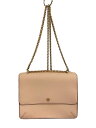 【中古】TORY BURCH◆ショルダーバッグ/レザー/BEG/無地/10005608 03-16【バッグ】