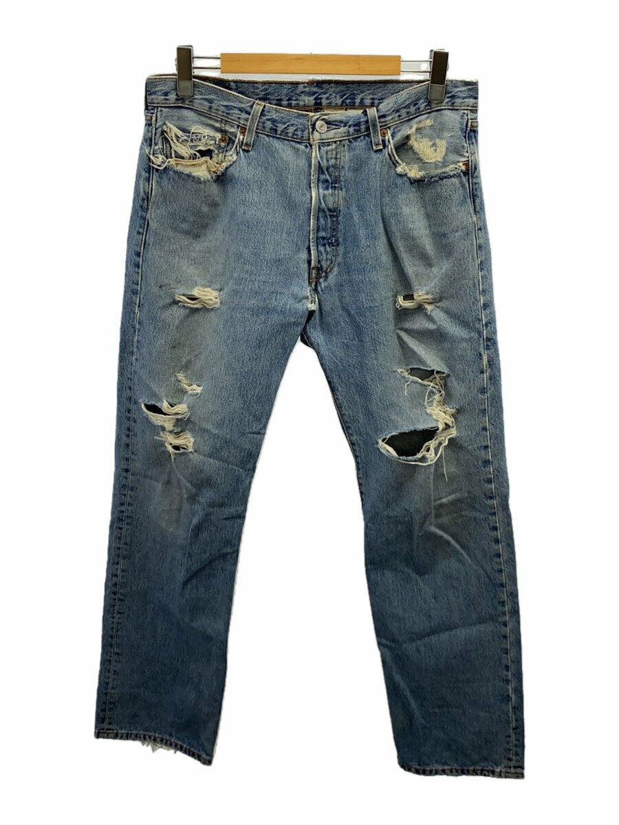 【中古】Levi’s◆ボトム/36/デニム/インディゴ/501-0193/USA製/ボタン裏324【メンズウェア】