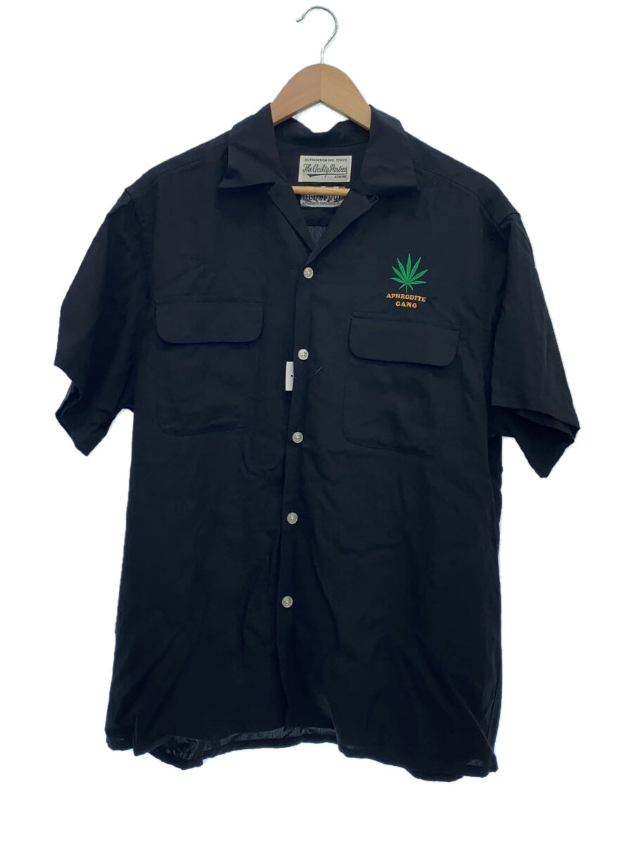【中古】WACKO MARIA◆舐達麻 APHRODITE GANG SHIRT/半袖シャツ/L/--/BLK【メンズウェア】