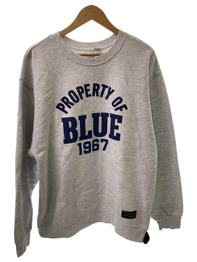 【中古】BLUE BLUE◆スウェット/L/コットン/GRY/無地/USC-9951-HR1【メンズウェア】 【中古】BLUE BLUE◆スウェット/L/コットン/GRY/無地/USC-9951-HR1【メンズウェア】