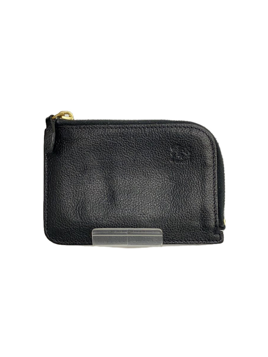 【中古】IL BISONTE◆財布/レザー/BLK/5432404540/コンパクトウォレット//【服飾雑貨他】