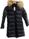 【中古】MONCLER◆ロングダウンジャケット/--/ナイロン/BLK//【レディースウェア】(4)