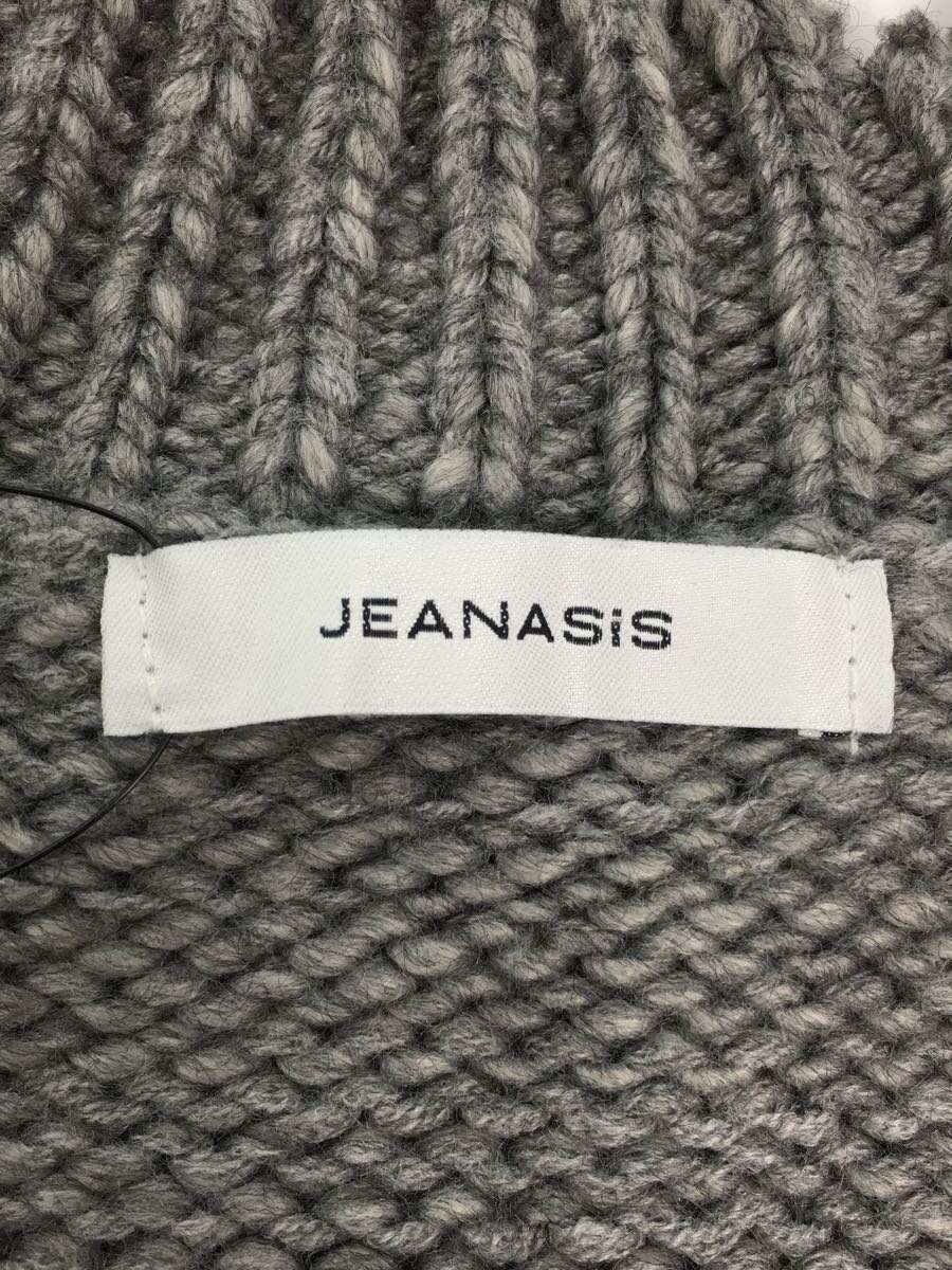 【中古】JEANASIS◆セーター(厚手)/FREE/アクリル/GRY/無地/JS063891CF【レディースウェア】 3