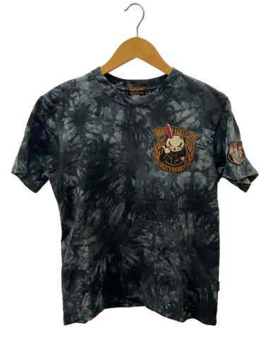 【中古】VANSON◆Tシャツ/M/コットン/BLK/T.F.O.A/DEATH RABBITS/タイダイ【メンズウェア】 【中古】VANSON◆Tシャツ/M/コットン/BLK/T.F.O.A/DEATH RABBITS/タイダイ【メンズウェア】