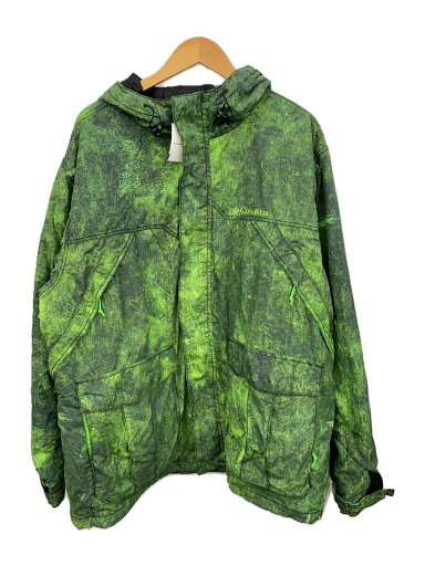 【中古】Columbia◆コロンビア/209 wm4021/ジャケット/XL/ナイロン/グリーン/総柄【メンズウェア】 【中古】Columbia◆コロンビア/209 wm4021/ジャケット/XL/ナイロン/グリーン/総柄【メンズウェア】