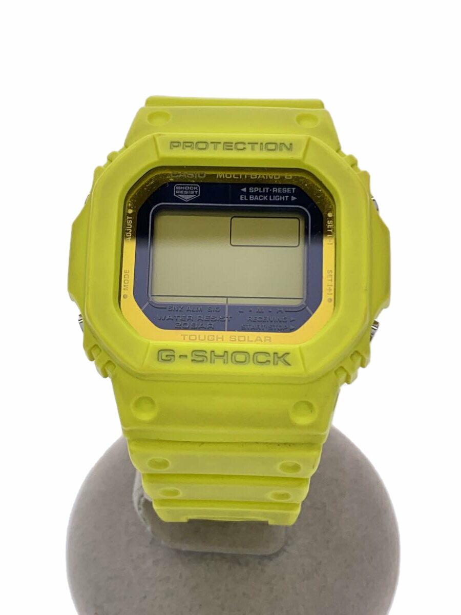 【中古】CASIO◆ソーラー腕時計・G-SHOCK/デジタル/YLW【服飾雑貨他】