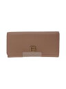 【中古】FURLA◆長財布/レザー/PNK/無