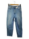 【中古】upper hights◆THE FIG FLOW/ハイウェストデニムパンツ/25/コットン/BLU/18832202FLW【レディースウェア】