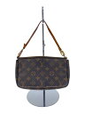 【中古】LOUIS VUITTON◆1)ポシェット・アクセソワール_モノグラム・キャンバス_BRW/PVC/BRW【バッグ】(4)