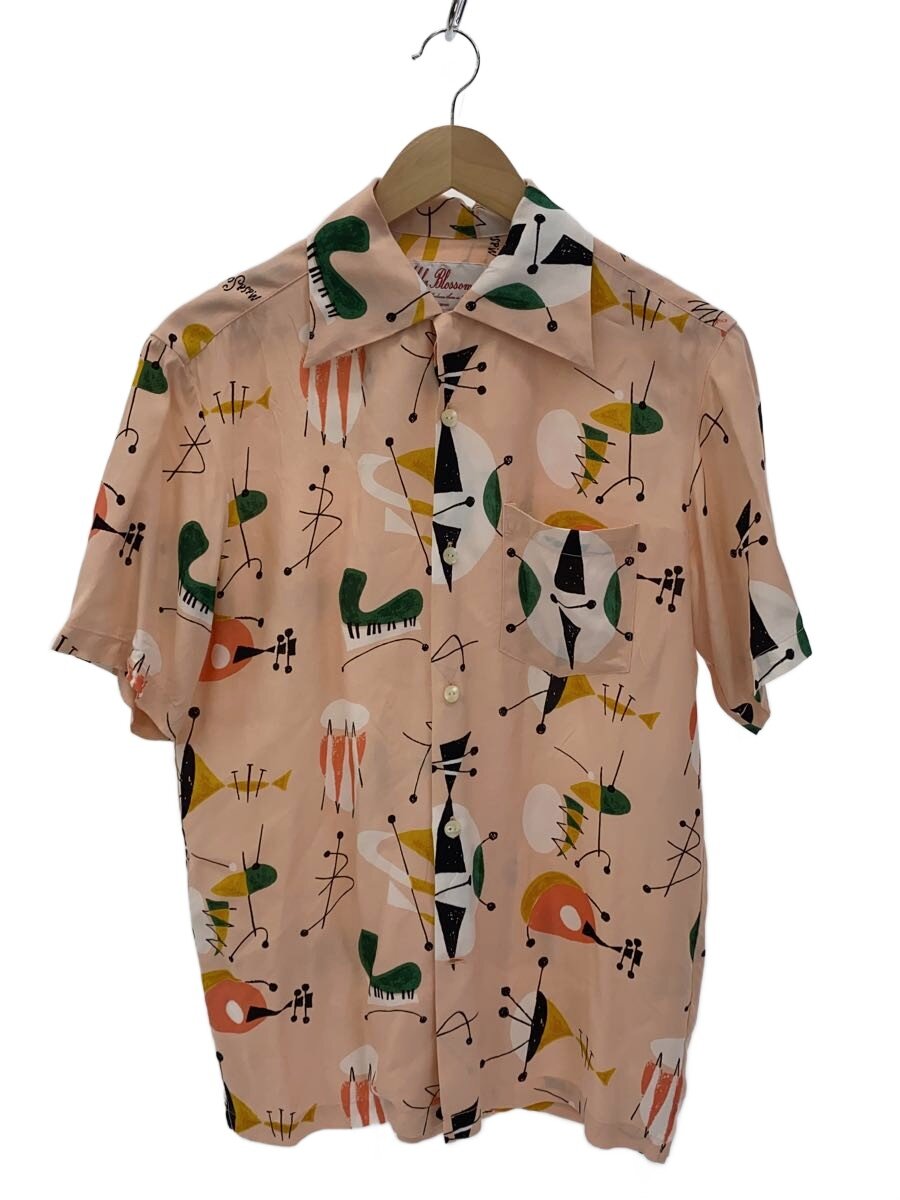 【中古】Aloha Blossom◆GARDEN TOKYO/アロハシャツ/40/レーヨン/PNK/総柄【メンズウェア】