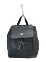 【中古】MICHAEL KORS◆リュック/レザー/BLK【バッグ】
