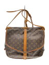【中古】LOUIS VUITTON◆1)ソミュール35_モノグラム・キャンバス_BRW/PVC/BRW/角擦れ有/使用感有/小穴有【バッグ】(4)