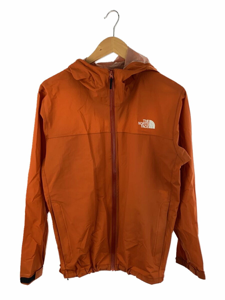 【中古】THE NORTH FACE◆VENTURE JACKET_ベンチャージャケット/M/ナイロン/ORN/無地【メンズウェア】