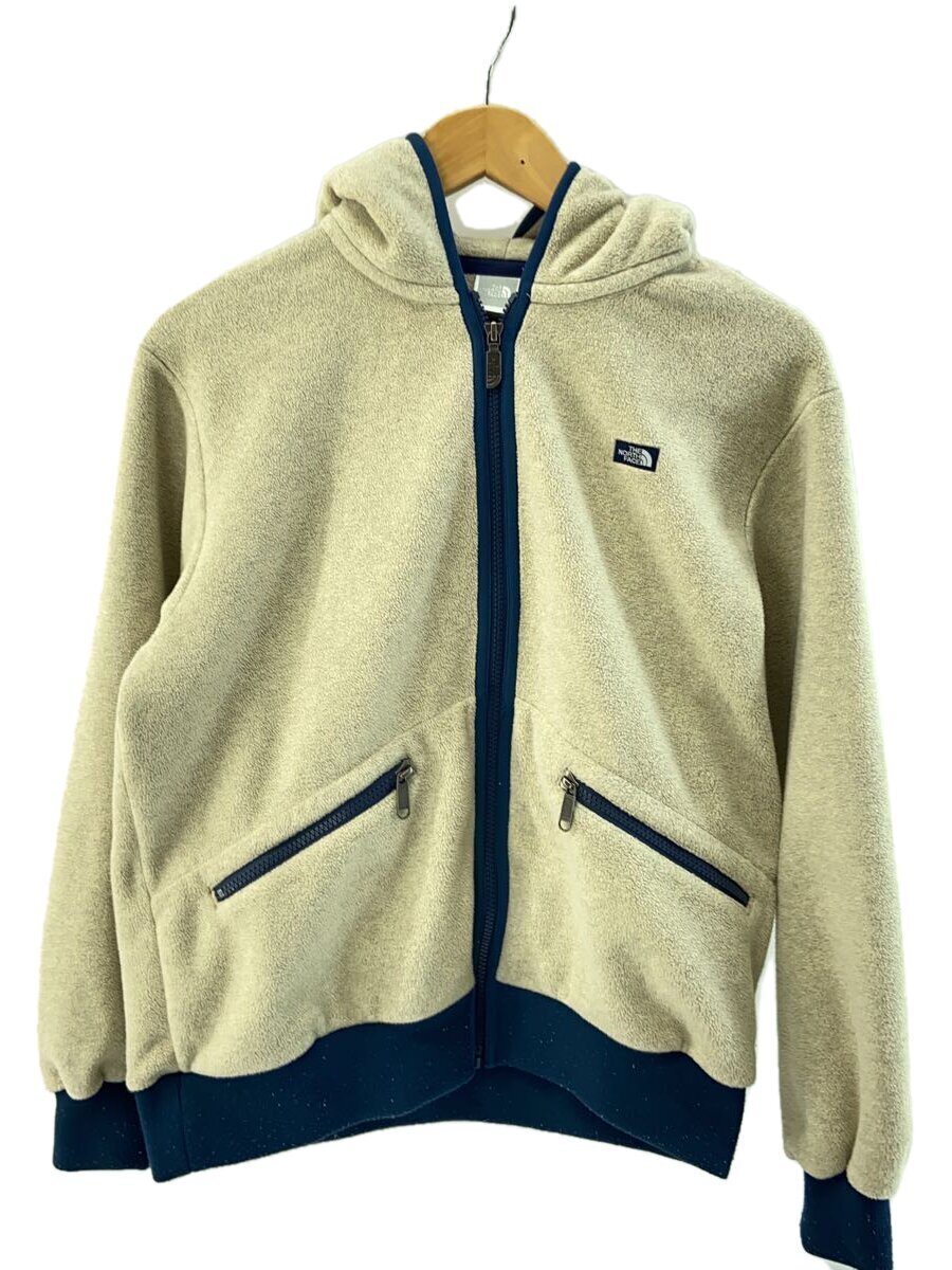 【中古】THE NORTH FACE◆ARMADILLA FULLZIP HOODIE_アルマディラフルジップフーディ/L/ポリエステル/BEG【レディースウェア】