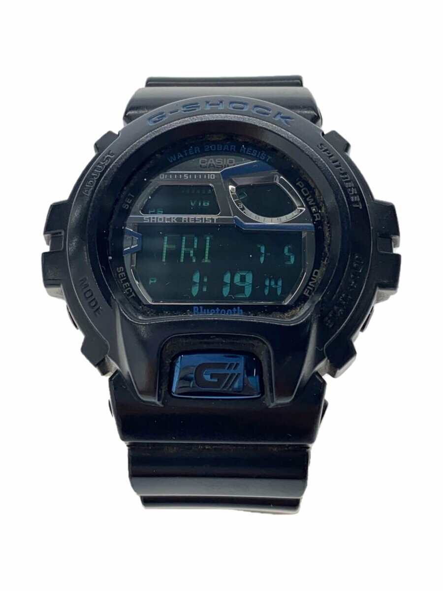 【中古】CASIO◆クォーツ腕時計/デジタル/BLK/BLK/GB-6900AA-A1JR//【服飾雑貨他】