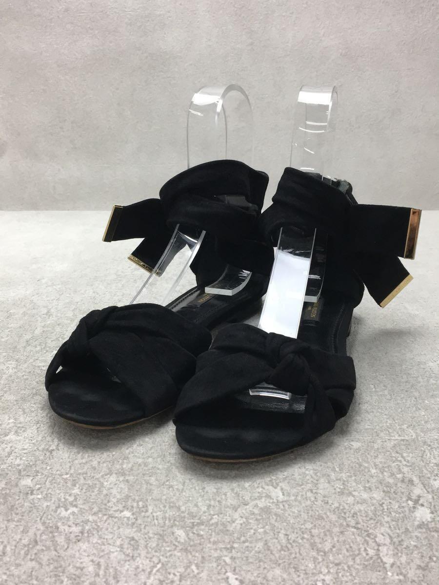 【中古】LOUIS VUITTON◆パンプス/M/BLK/レザー【シューズ】