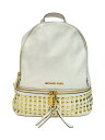 【中古】MICHAEL KORS◆リュック/レザー/WHT【バッグ】(4)