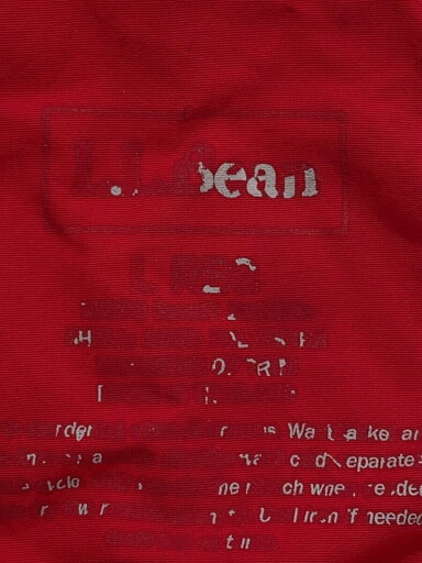 【中古】L.L.Bean◆マウンテンパーカ/L/ポリエステル/RED【メンズウェア】