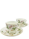 【中古】WEDGWOOD◆カップ&ソーサー/2点セット/WHT【キッチン用品】