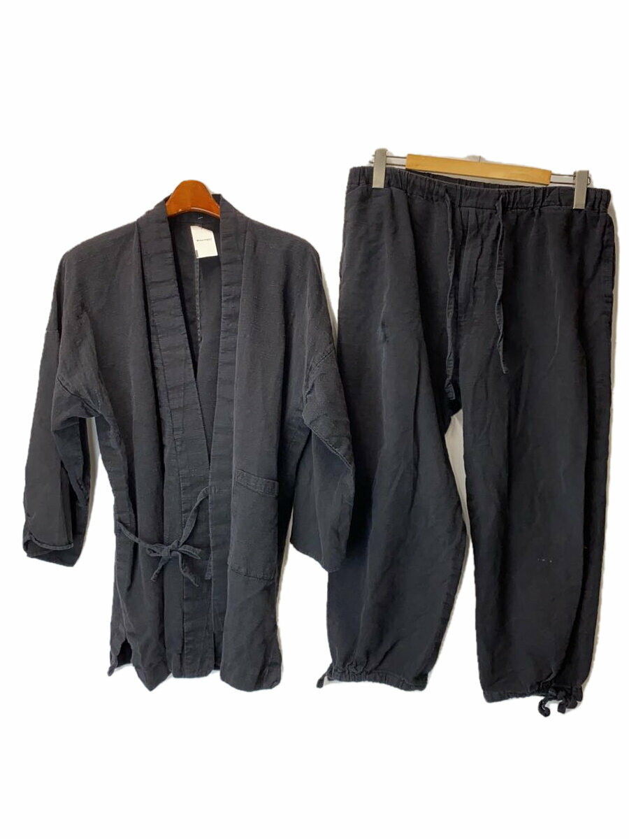 【中古】Y.&SONS/セットアップ/--/コットン/BLK/無地/若干変色/【メンズウェア】