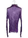 【中古】ISSEY MIYAKE◆プリーツシースルータートルネック/2/ポリエステル/PUP/IM31FJ412【レディースウェア】