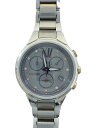 【中古】CITIZEN◆ソーラー腕時計/アナログ/ステンレス/GRY/SLV/SS/H504【服飾雑貨他】