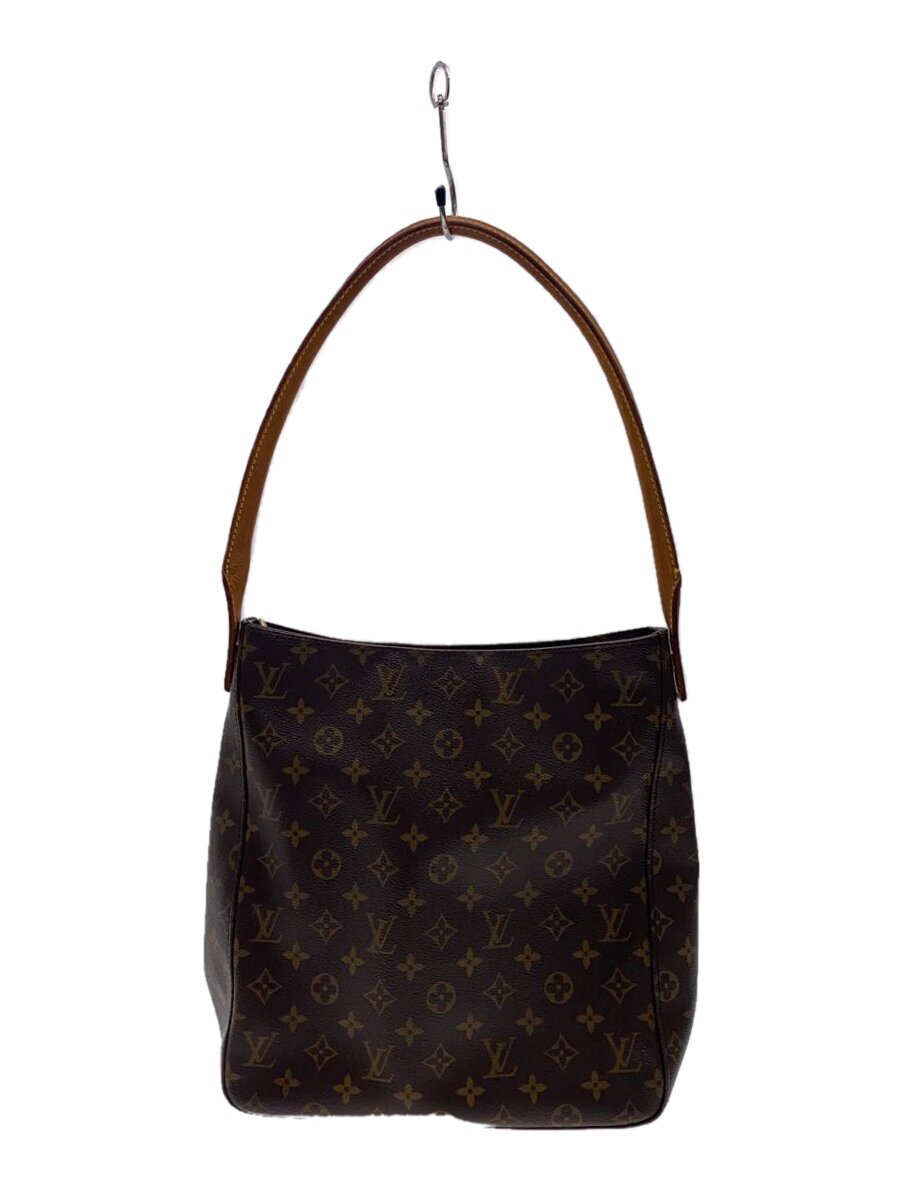 LOUIS VUITTON◆ルーピングGM_モノグラム・キャンバス_BRW/PVC/BRW