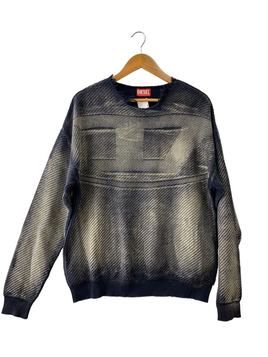 DIESEL◆K-KLEVER/ニット・セーター(薄手)/S/コットン/NVY/A13173