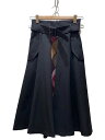 【中古】BLUE LABEL CRESTBRIDGE◆ロングスカート/36/ポリエステル/黒/無地/56S03-409-09//【レディースウェア】