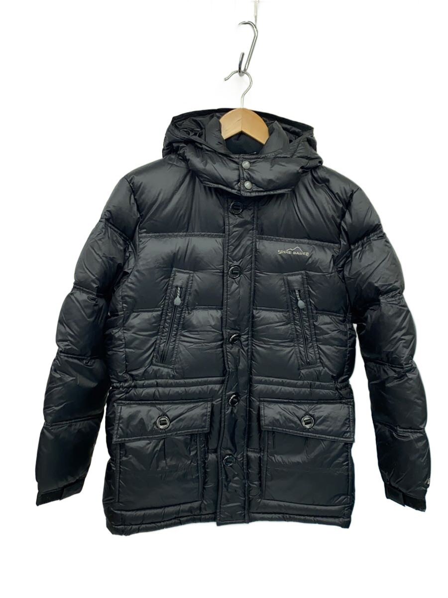【中古】EDDIE BAUER◆ダウンジャケット/XS/ナイロン/BLK/無地/001-9619/780452【メンズウェア】