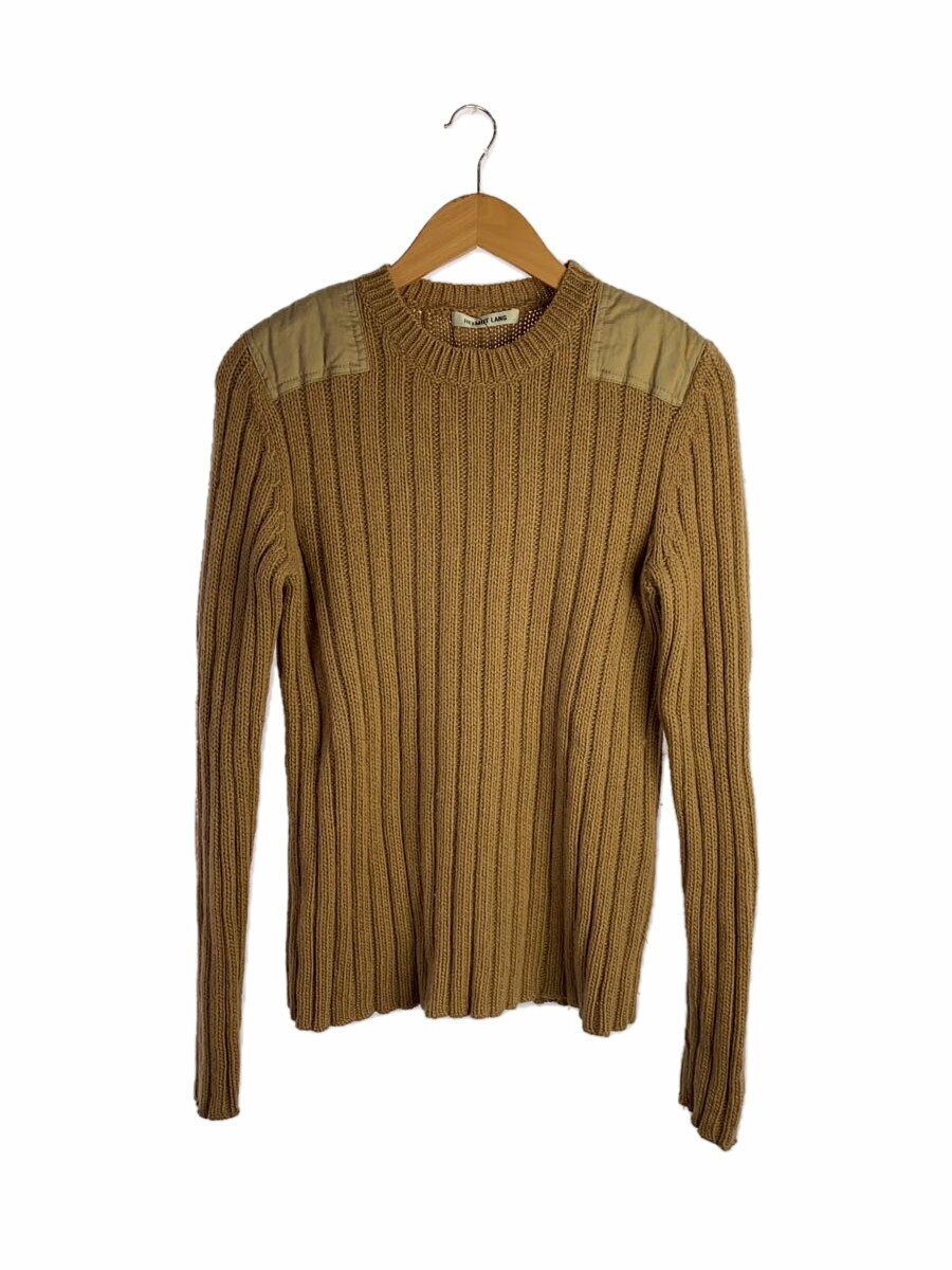 【中古】Helmut Lang◆ニット・セーター(厚手)/S/キャメル/CML/17-0301206【レディースウェア】