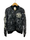 【中古】AVIREX◆フライトジャケット/XL/ナイロン/BLK/カモフラ/6182175/毛玉アリ【メンズウェア】