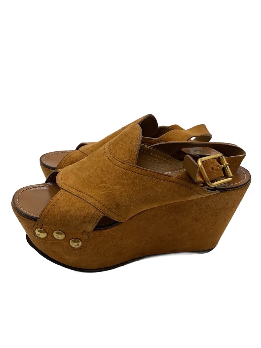 【中古】Chloe◆サンダル/36/BRW/スウェード【シューズ】