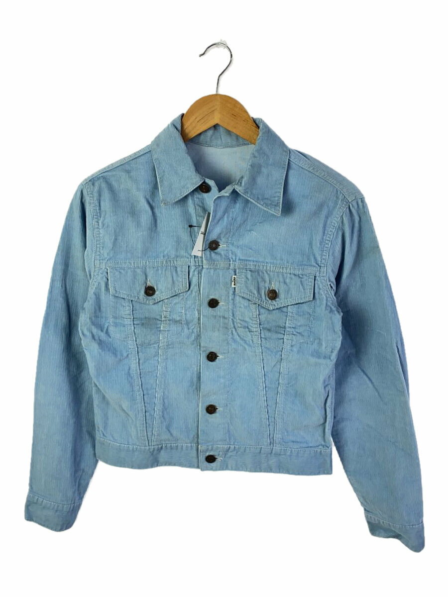 【中古】Levi’s◆ジャケット/--/コーデュロイ/ブルー/無地【レディースウェア】