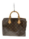【中古】LOUIS VUITTON◆2)スピーディ30_モノグラム・キャンバス_BRW/PVC/BRW【バッグ】