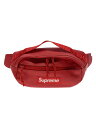 【中古】Supreme◆Leather Waist Bag/ウエストバッグ/レザー/RED【バッグ】