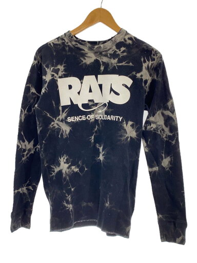 【中古】RATS◆長袖Tシャツ/L/コットン/BLK【メンズウェア】 【中古】RATS◆長袖Tシャツ/L/コットン/BLK【メンズウェア】
