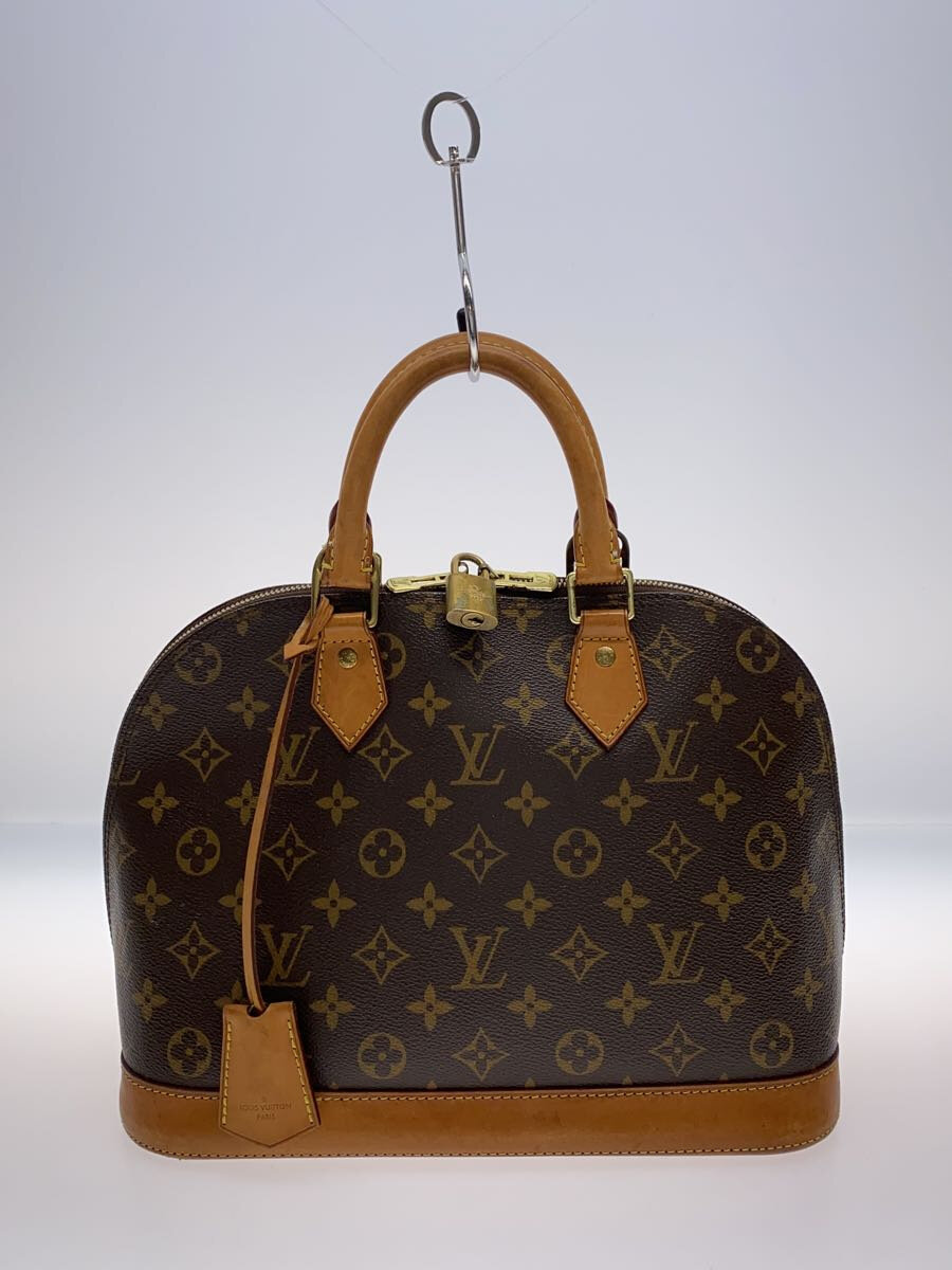 【中古】LOUIS VUITTON◆2)アルマPM_モノグラム・キャンバス_BRW/PVC/BRW【バッグ】