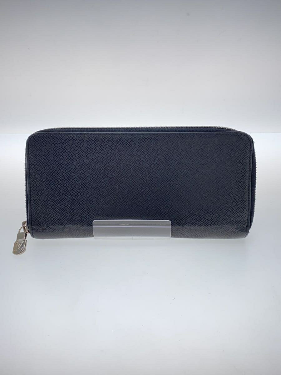 【中古】LOUIS VUITTON◆ジッピー・ウォレット・ヴェルティカル_タイガ_BLK/牛革/BLK/メンズ【服飾雑貨他】
