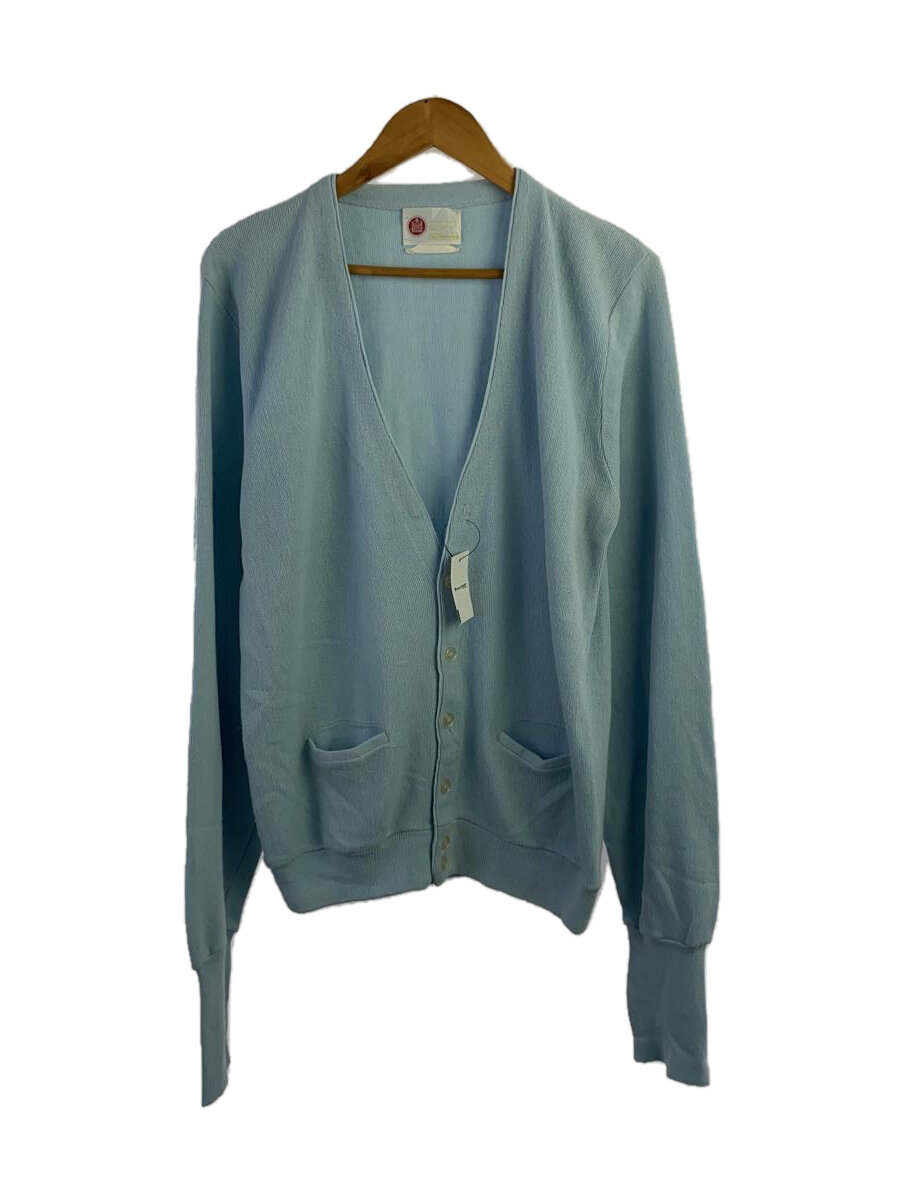 【中古】sears◆カーディガン(薄手)/L/アクリル/BLU【メンズウェア】