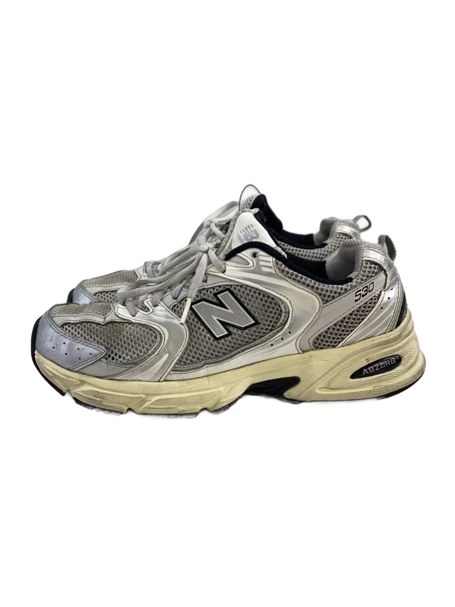 【中古】NEW BALANCE◆MR530/シルバー/26c