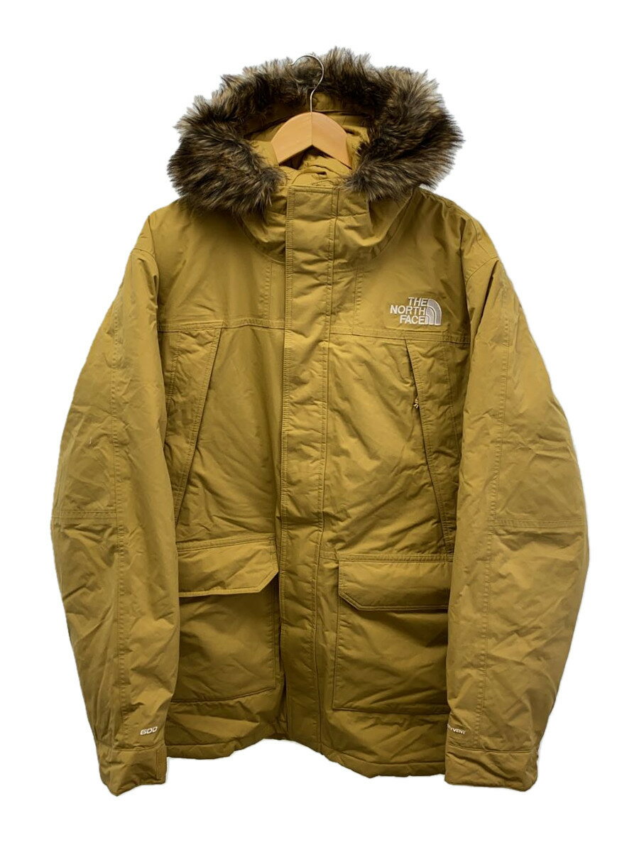 【中古】THE NORTH FACE◆ダウンジャケット/XXL/ナイロン/マスタード/NF0A5GJFZSF/からし色【メンズウェア】