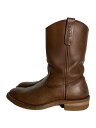 【中古】RED WING◆ペコスブーツ/UK8.5/BRW/レザー/1155【シューズ】