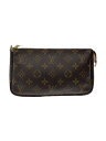 【中古】LOUIS VUITTON◆1)ポシェット・アクセソワール_モノグラム・キャンバス_BRW/PVC/BRW/モノグラム【バッグ】