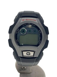 【中古】CASIO◆クォーツ腕時計・G-SHOCK/デジタル/ラバー/GRY/BLK【服飾雑貨他】