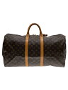 【中古】LOUIS VUITTON◆キーポル55_モノグラム・キャンバス_BRW/PVC/BRW【バッグ】
